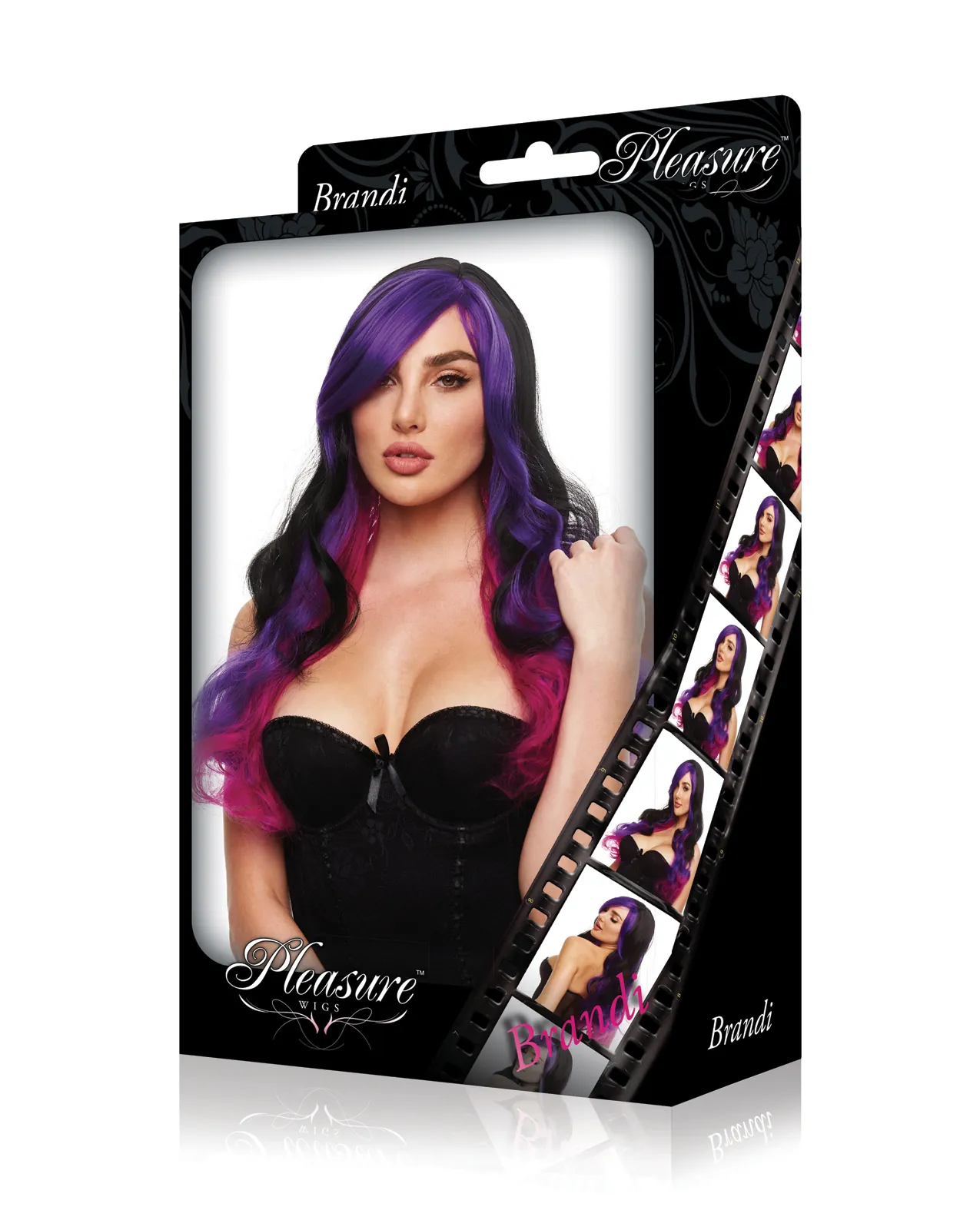 Pleasure Wigs Brandi - Black/Purple - Image 2