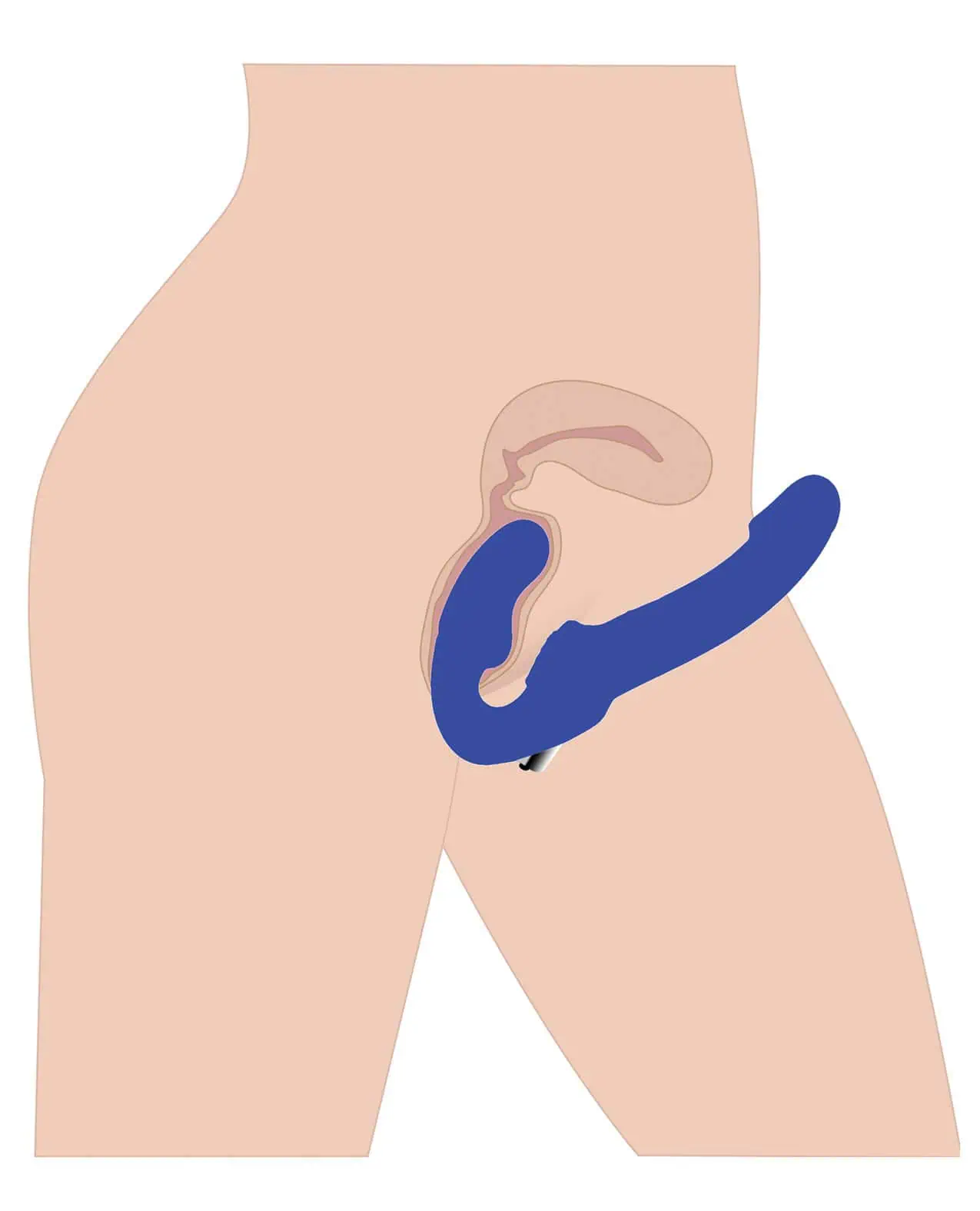 Revolver II Strapless Strap on G-Spot Dildo - Blue - Image 6