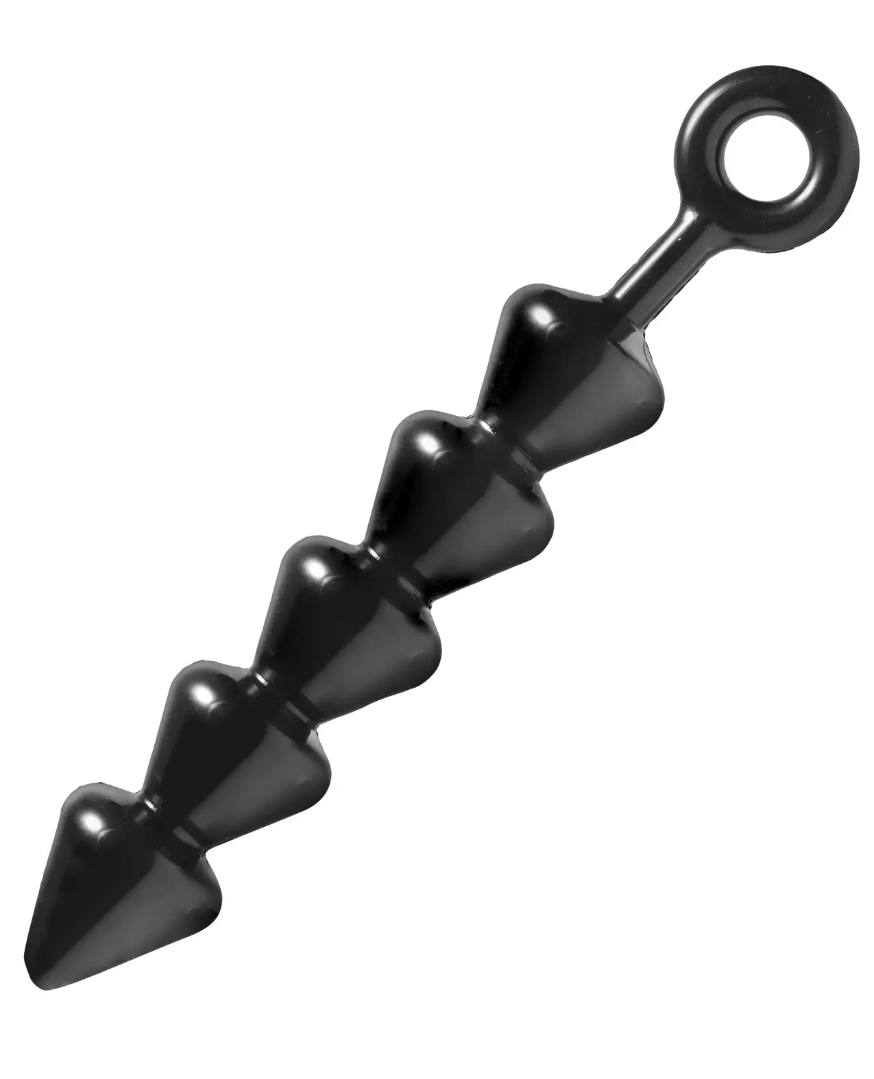 Master Series Spades Anal Beads XL - Black - Image 2