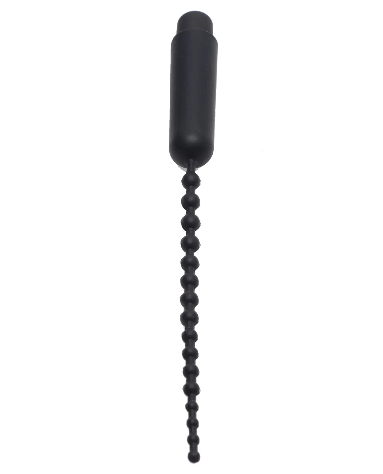 Master Series Dark Rod Vibrating Beaded Silicone Sound - Image 2