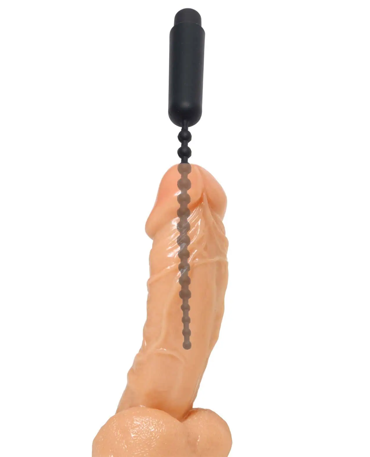 Master Series Dark Rod Vibrating Beaded Silicone Sound - Image 4