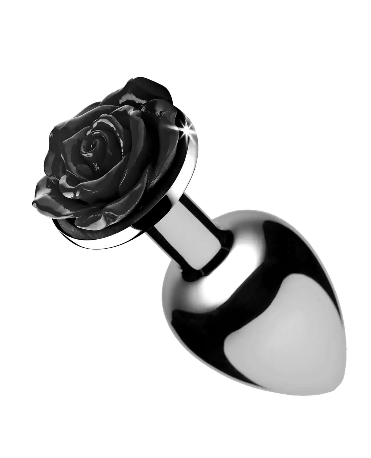 BootySparks Black Rose Anal Plug Medium - Image 4