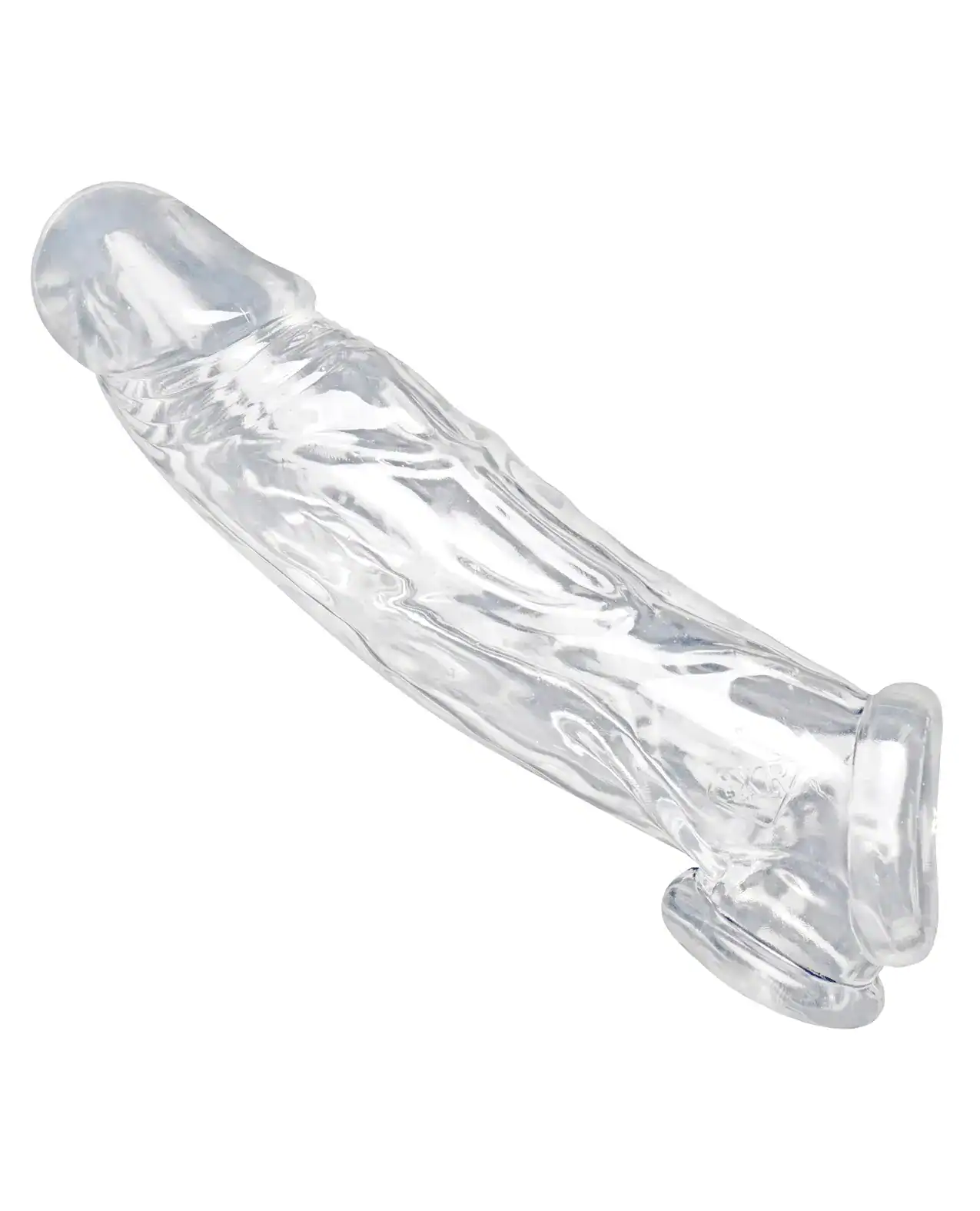 Size Matters Realistic Penis Enhancer and Ball Stretcher - Clear - Image 2