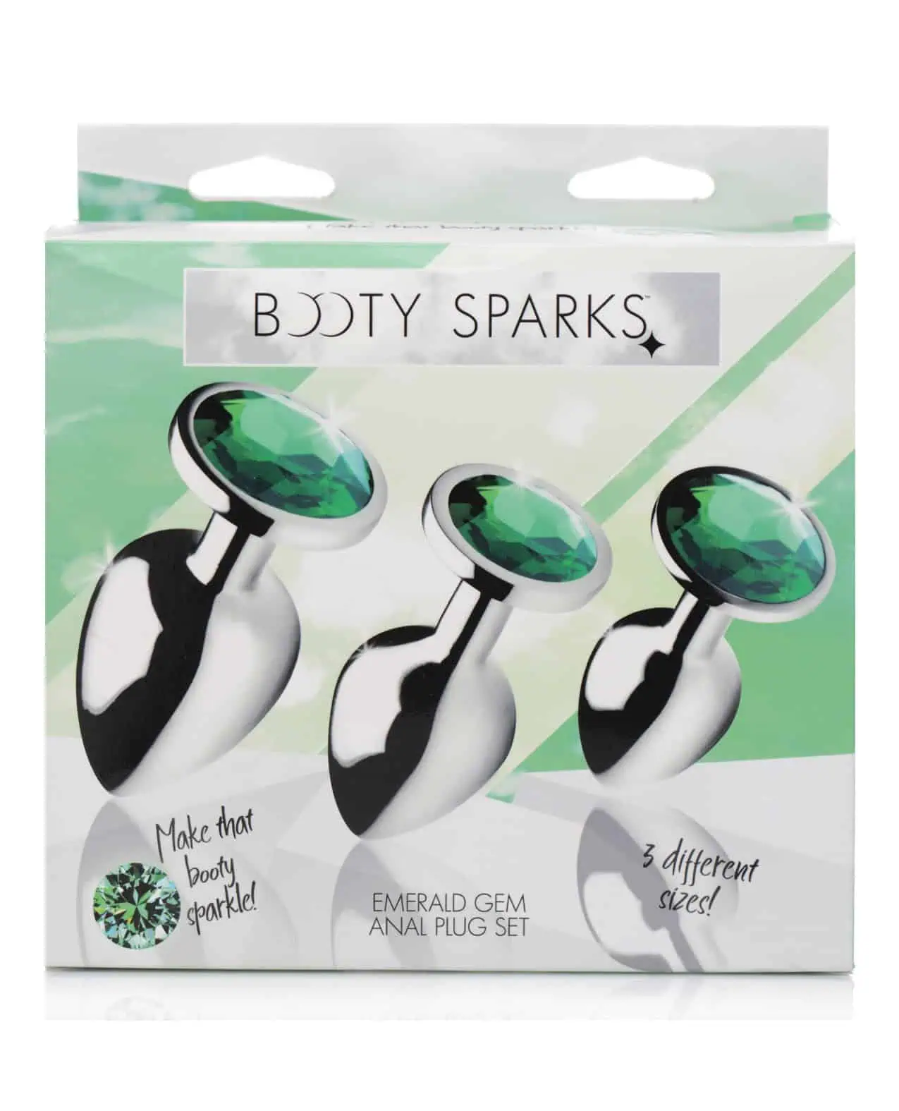 BootySparks Emerald Gem Anal Plug Set - Image 3