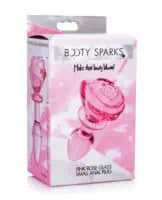 Booty Sparks Pink Rose Glass Plug Sm - Image 3