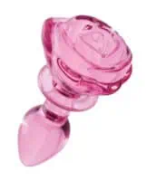 Booty Sparks Pink Rose Glass Plug Sm - Image 4