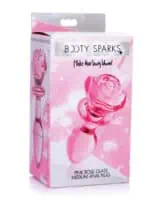 Booty Sparks Pink Rose Glass Plug Md - Image 3