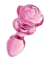 Booty Sparks Pink Rose Glass Plug Md - Image 4
