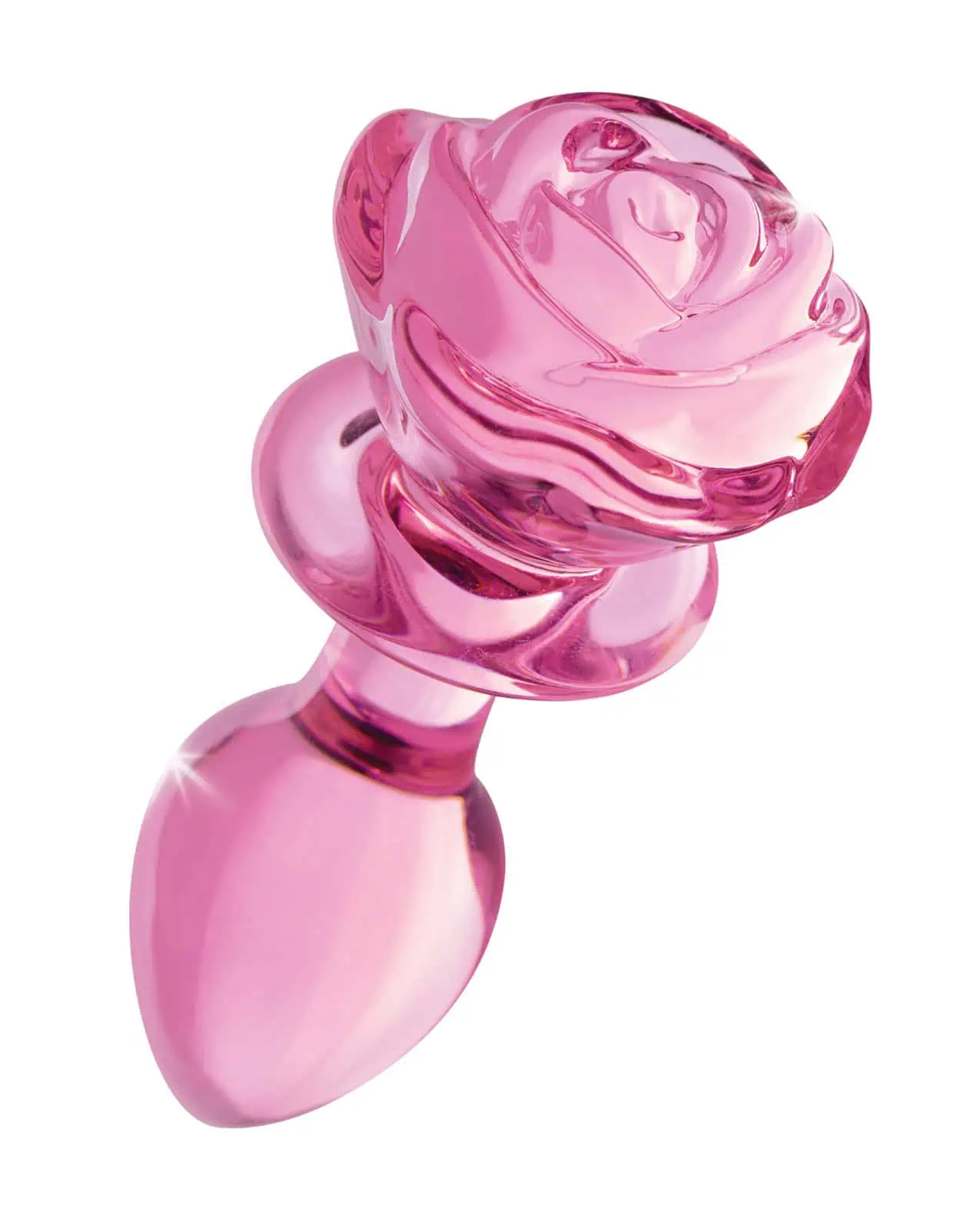 Booty Sparks Pink Rose Glass Plug Md - Image 4
