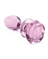 Booty Sparks Pink Rose Glass Plug Md - Image 5