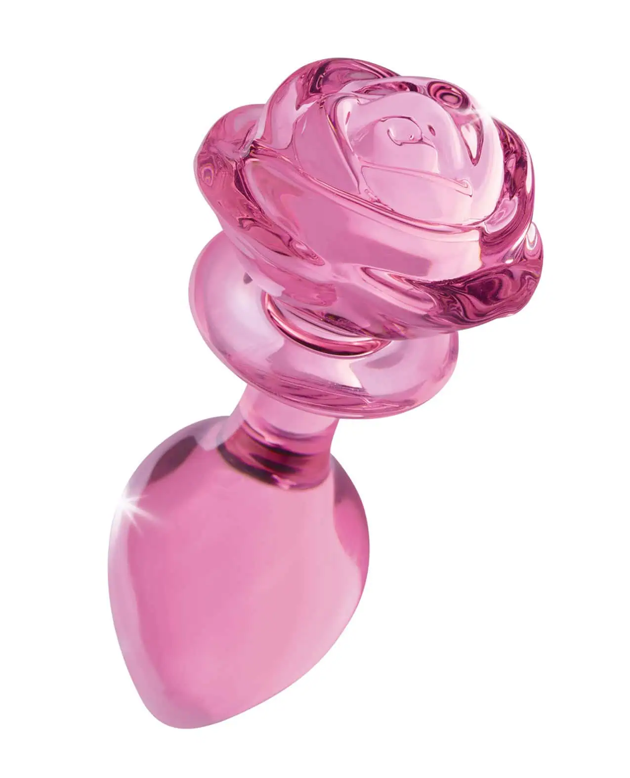 Booty Sparks Pink Rose Glass Plug Lg - Image 4