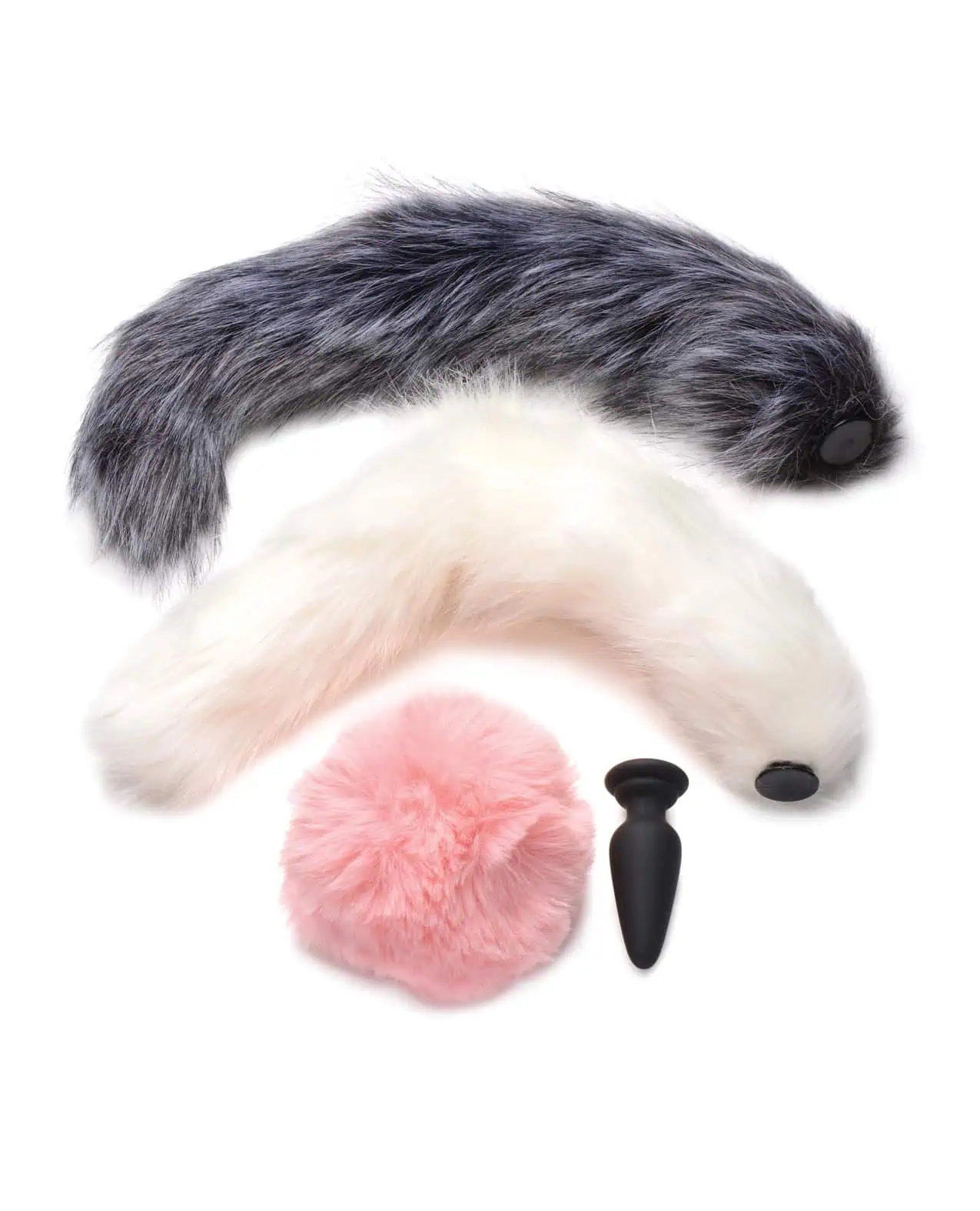 Tailz Silicone Anal Plug and 3 Tails Set - Image 4