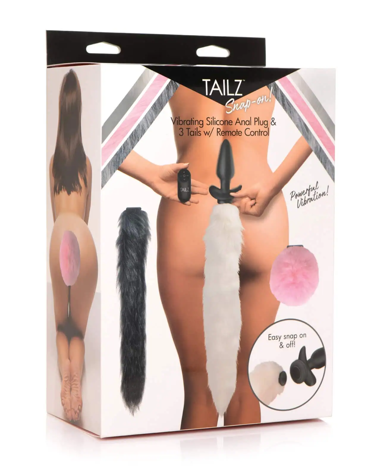 Tailz Vibe Plug and 3 Tails W/remote Set - Image 3
