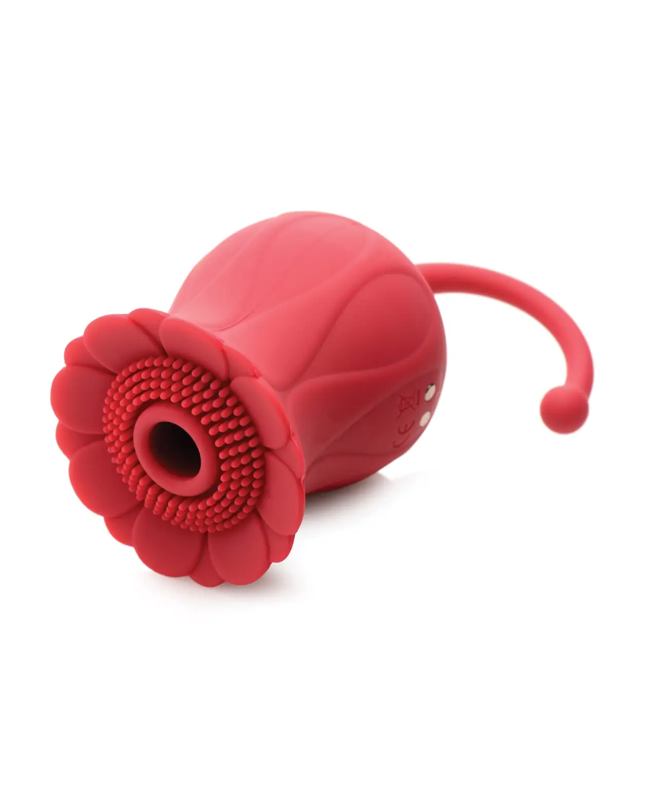 Inmi Bloomgasm Royalty Rose Textured Suction Clit Stimulator - Red - Image 3