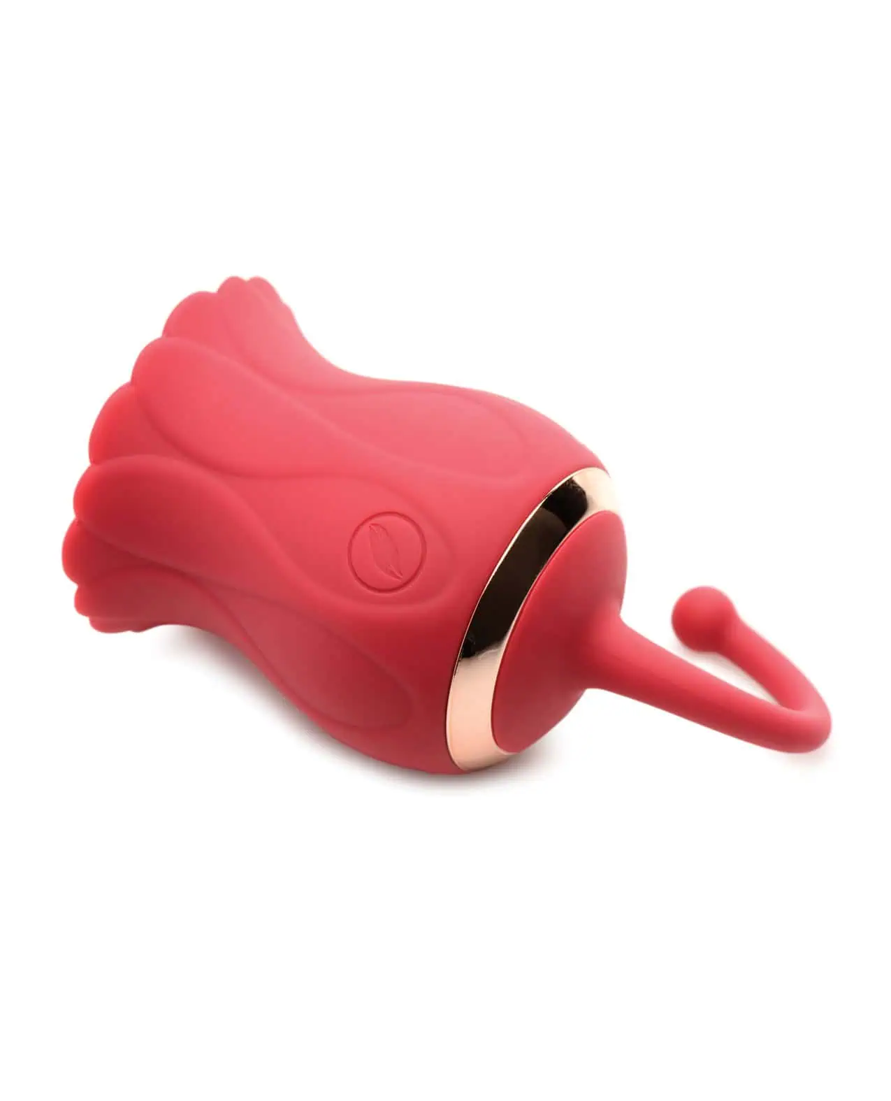 Inmi Bloomgasm Royalty Rose Textured Suction Clit Stimulator - Red - Image 4