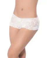 Lace Boyshort White SM - Image 1