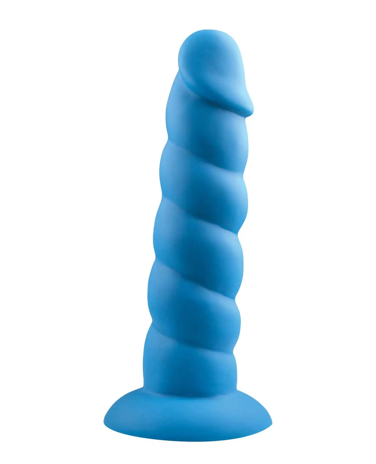 Rock Candy Suga Daddy 7 Dildo Non Vibrating suction Cup Base Blue - Image 3