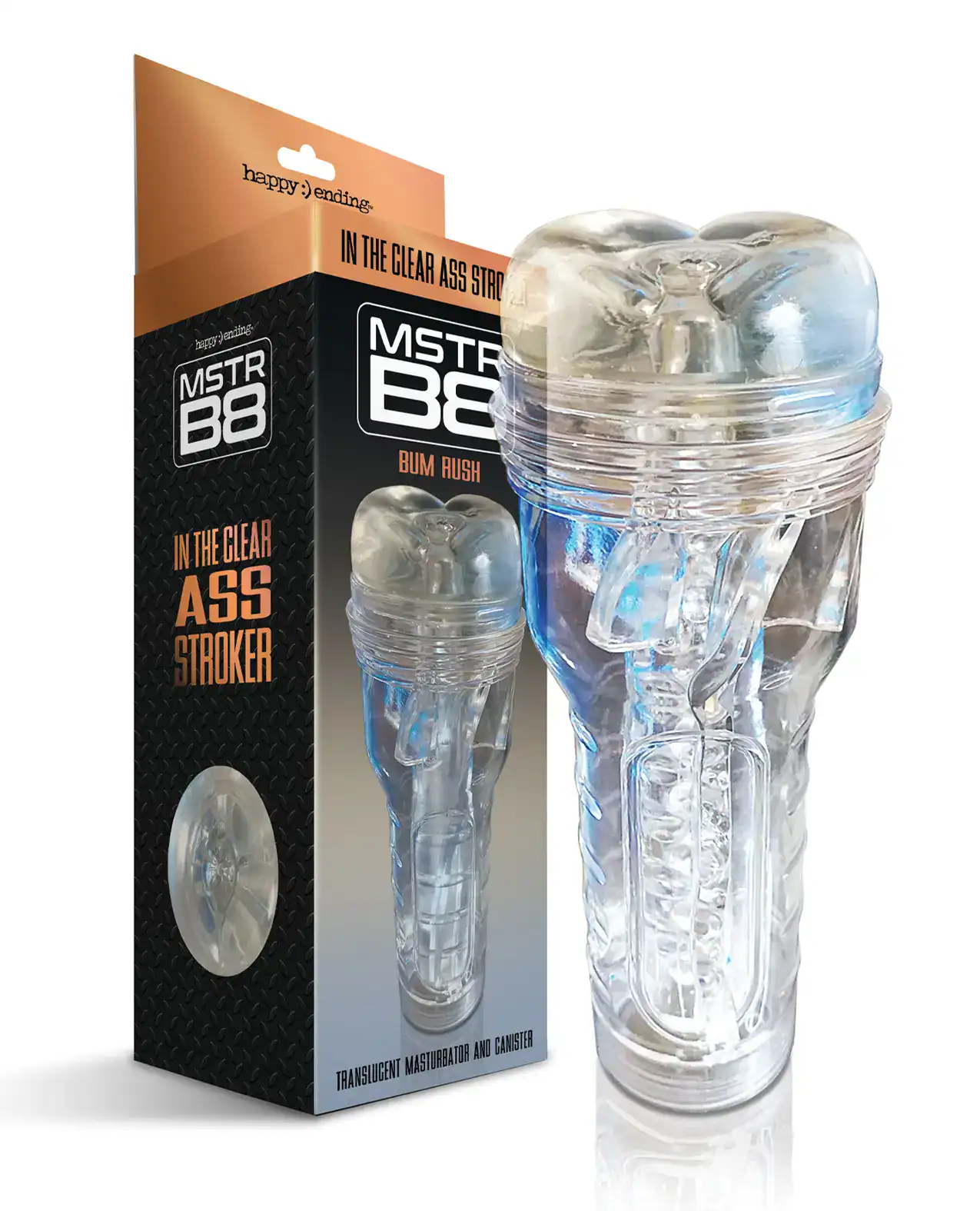 MSTR B8 In the Clear Anal Stroker - Clear - Image 2