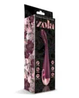 Zola Rechargeable Silicone G Spot Massager - Burgundy/Rose Gold - Image 1