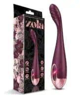 Zola Rechargeable Silicone G Spot Massager - Burgundy/Rose Gold - Image 2
