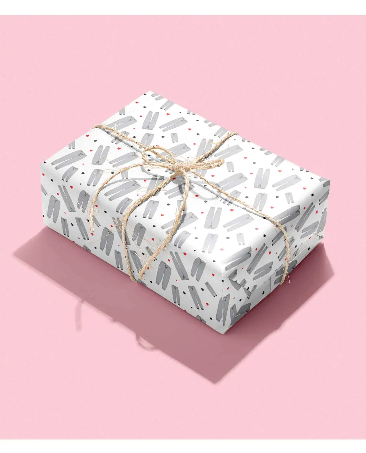 Grey Sweatpants Naughty Wrapping Paper - Image 3