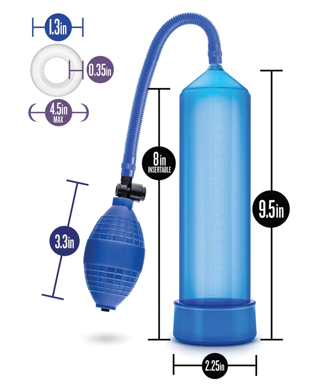 Blush Performance VX101 Male Enhancement Pump - Blue - Image 6