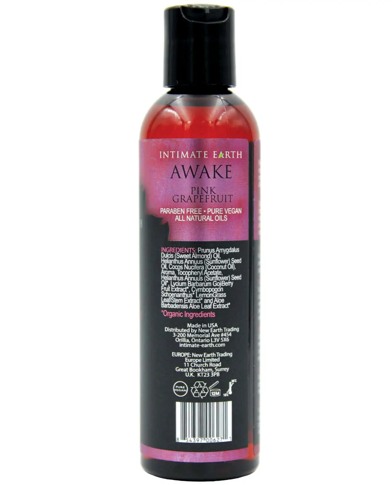 Intimate Earth Awake Massage Oil - 120 ml Black Pepper & Pink Grapefruit - Image 3