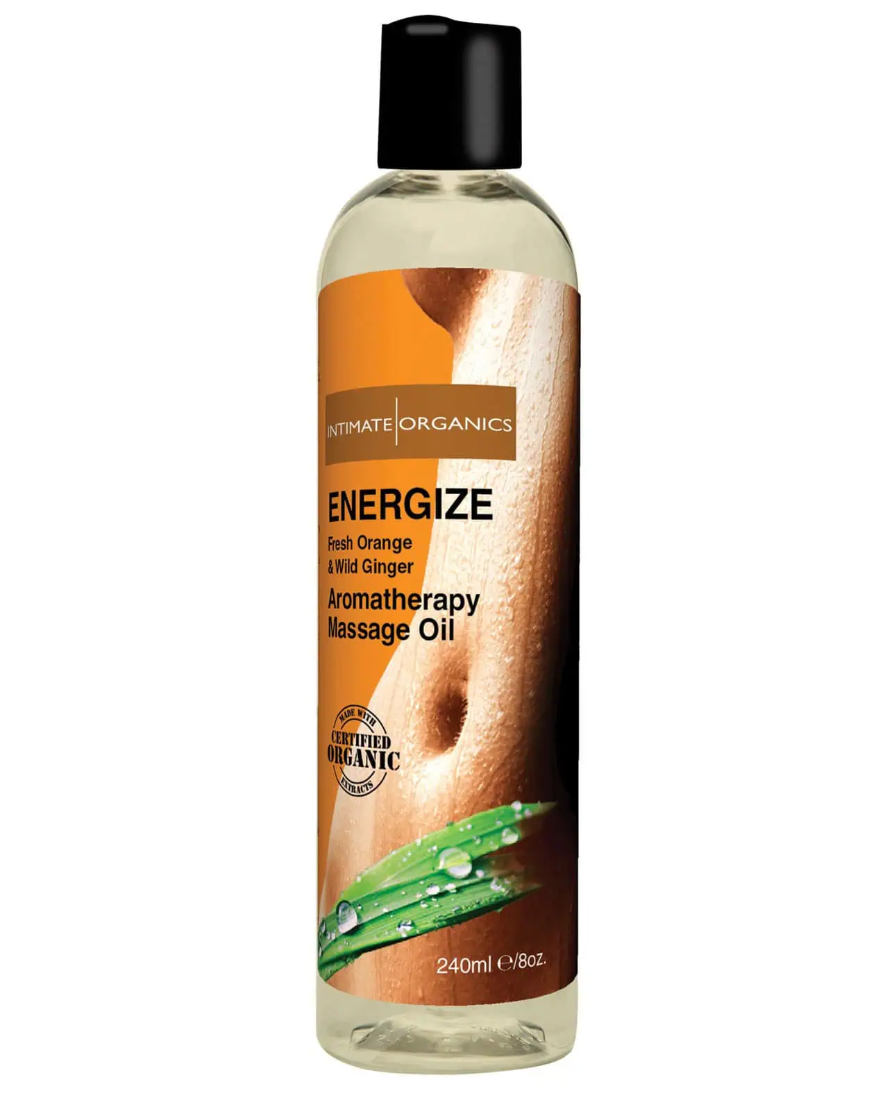 Intimate Earth Energize Massage Oil - 240 ml Orange & Ginger - Featured Image