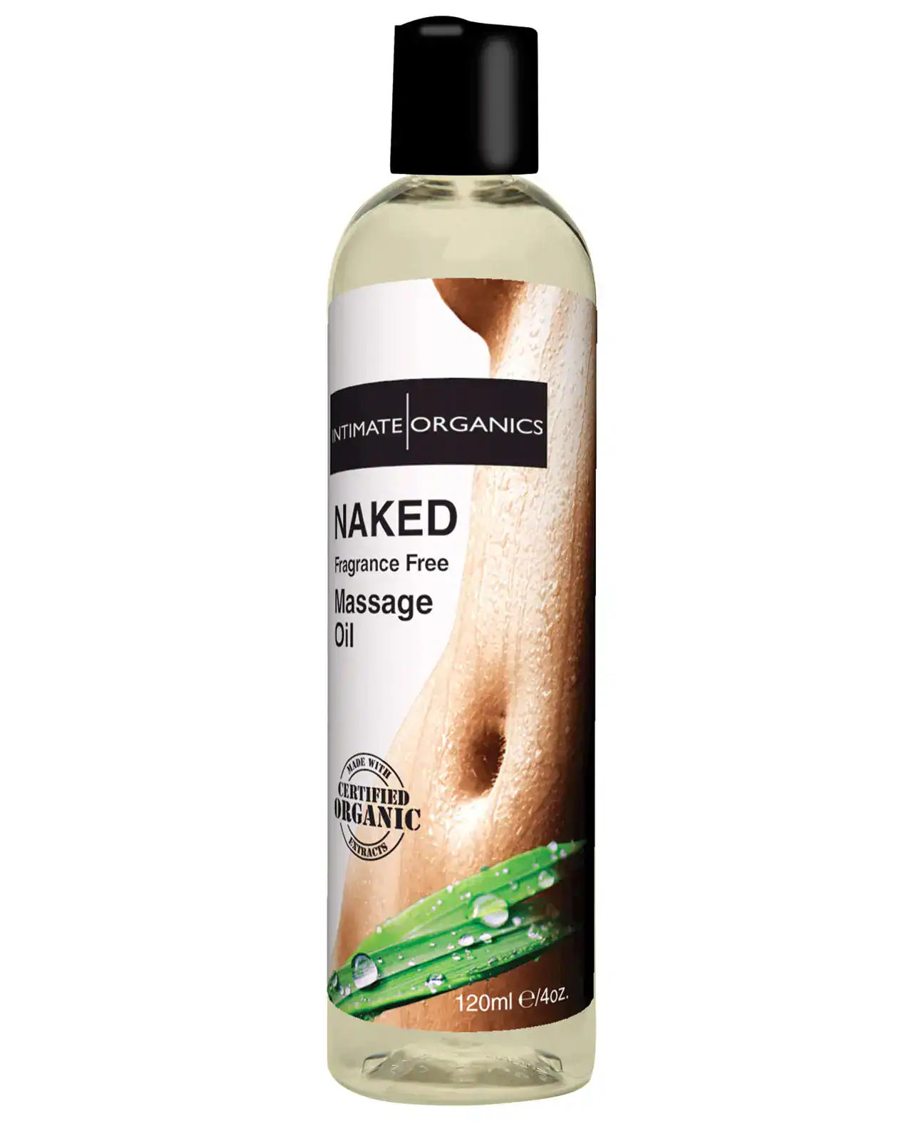 Intimate Earth Massage Oil - 120 ml Naked - Image 2