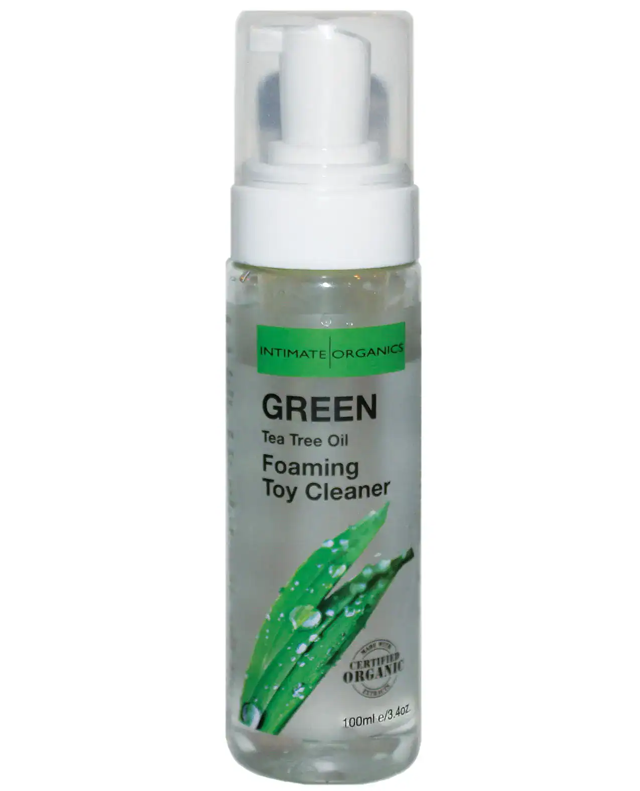 Intimate Earth Foaming Toy Cleaner - 100 ml Green Tea Tree Oil - Image 2