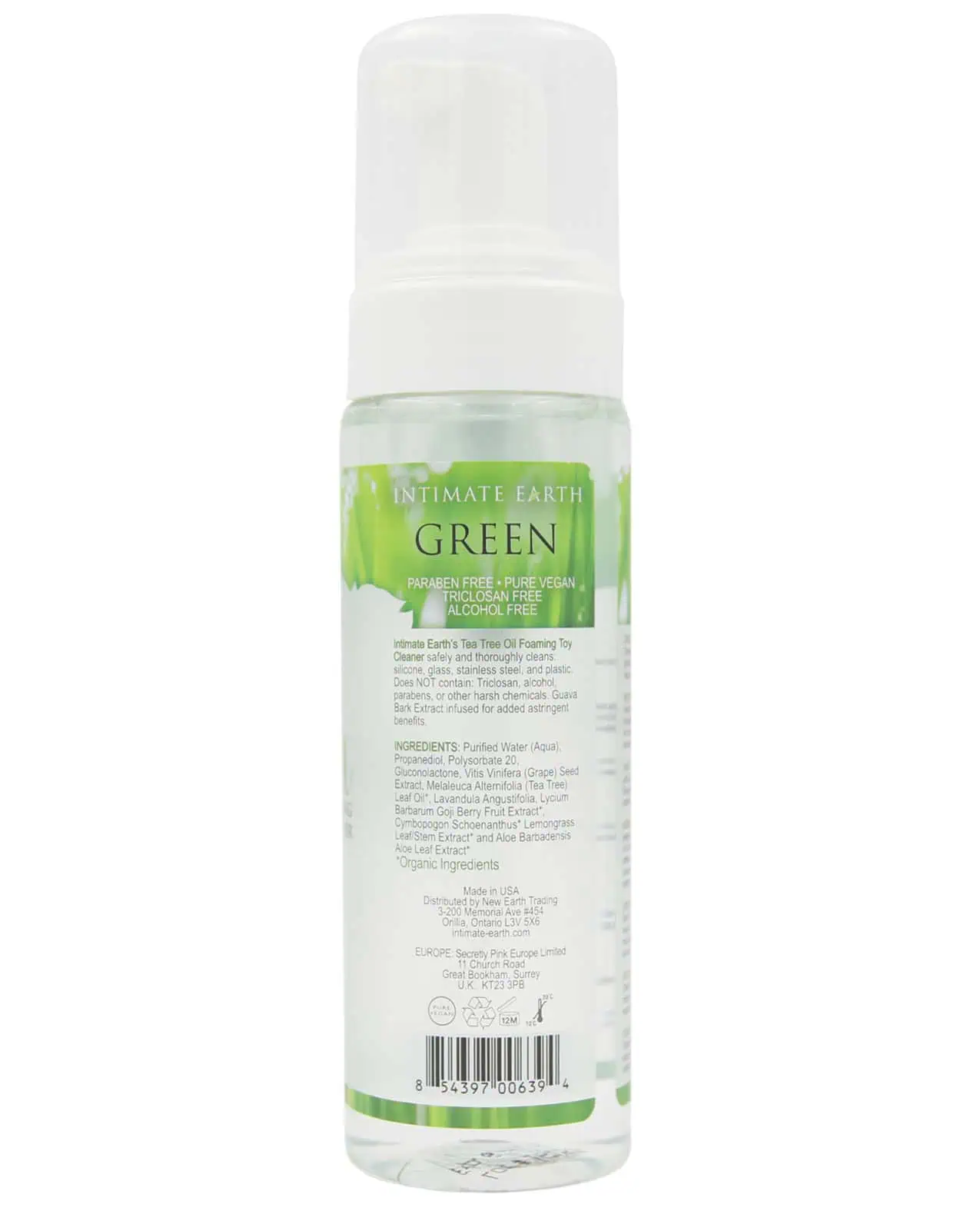 Intimate Earth Foaming Toy Cleaner - 100 ml Green Tea Tree Oil - Image 3