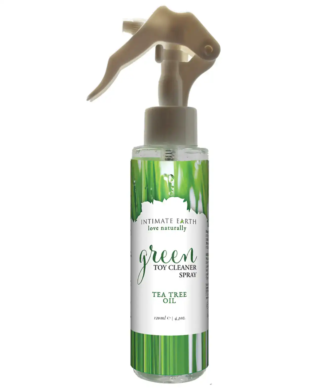Intimate Earth Toy Cleaner Spray - 4.2 oz Green Tea Tree Oil - Image 2