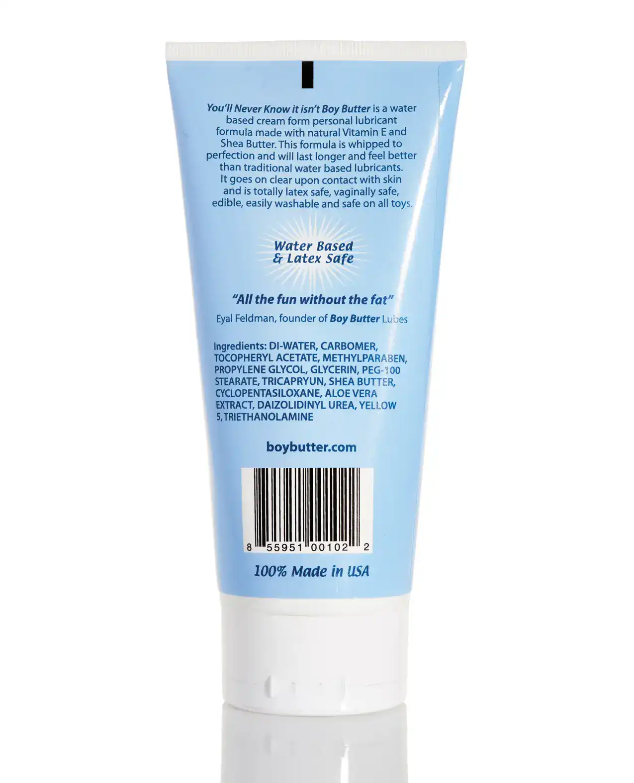 Boy Butter H2O Lube Tube - 6 oz - Image 2