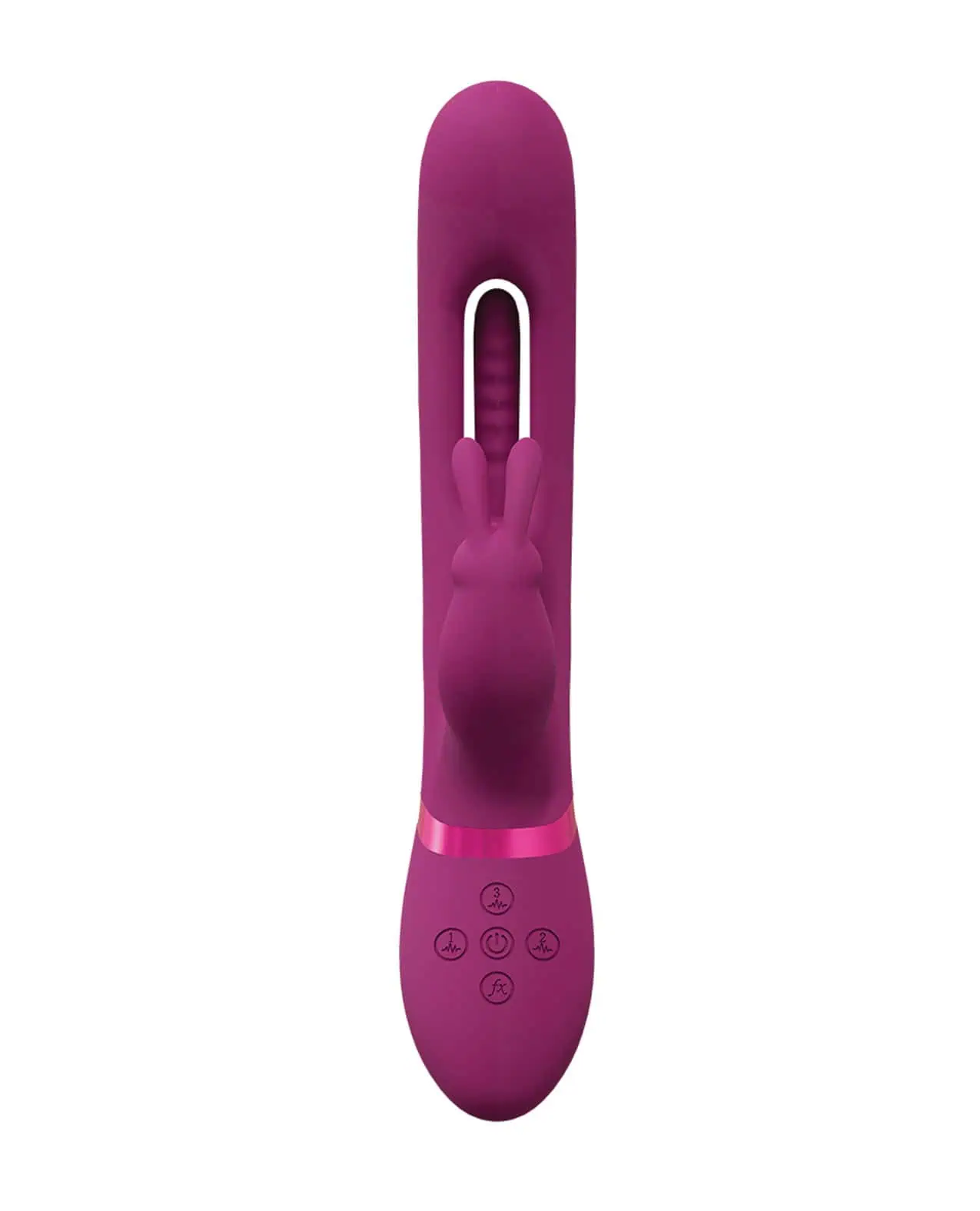 Shots Vive Mika Flapping Tougue Rabbit Vibrator - Pink - Image 4