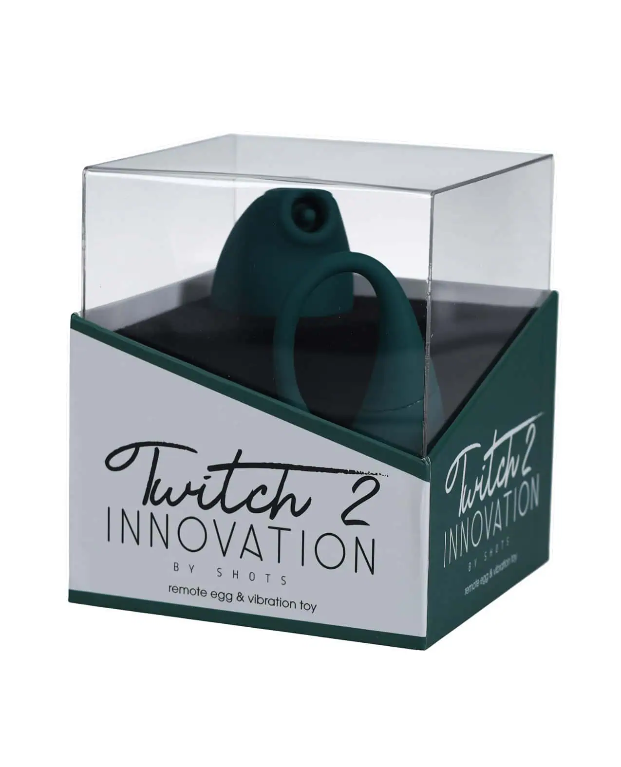 Shots Twitch 2 Vibrator w/Remote Control Vibrating Egg - Forest Green - Image 3