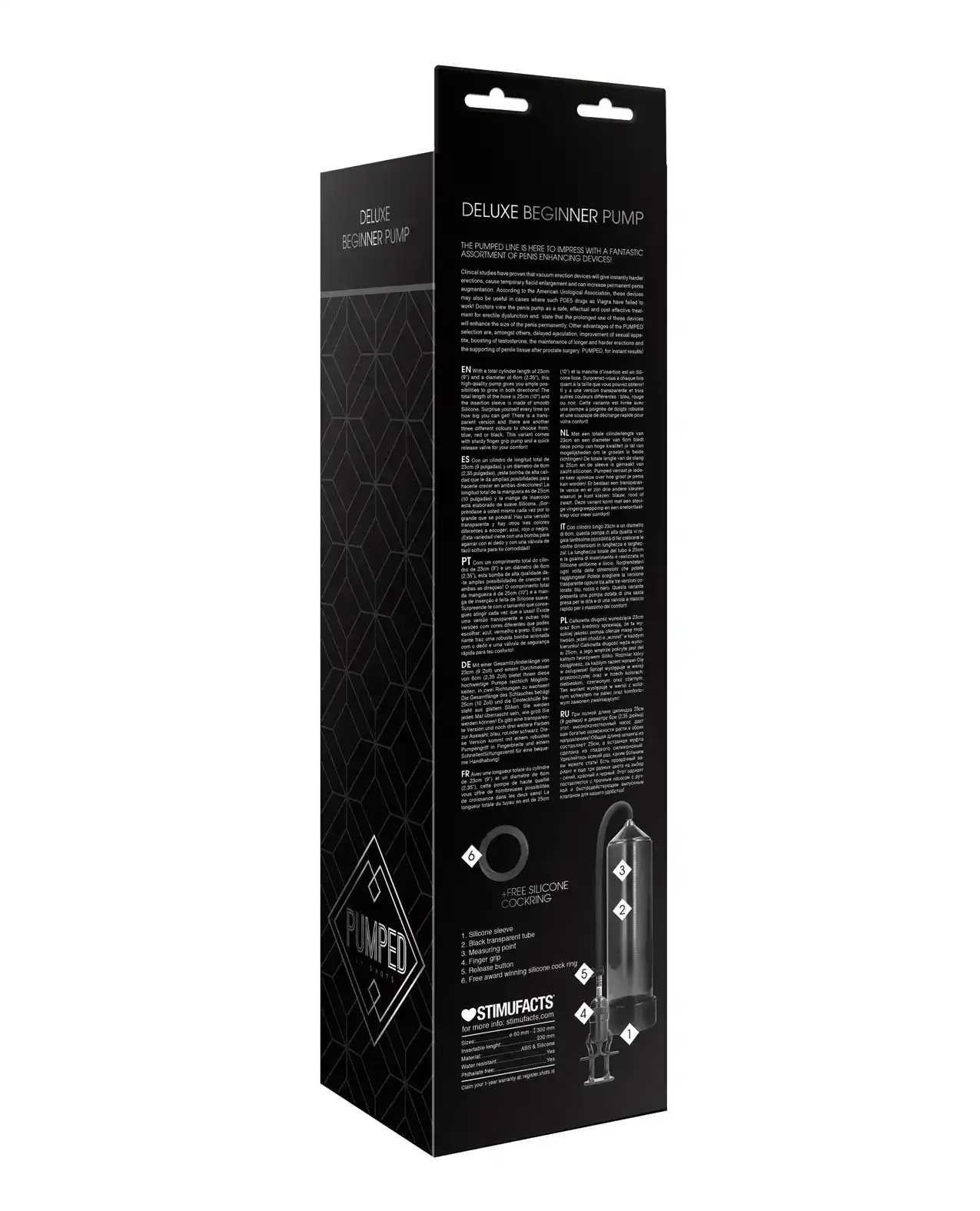 Shots Pumped Deluxe Beginner Pump - Black - Image 2