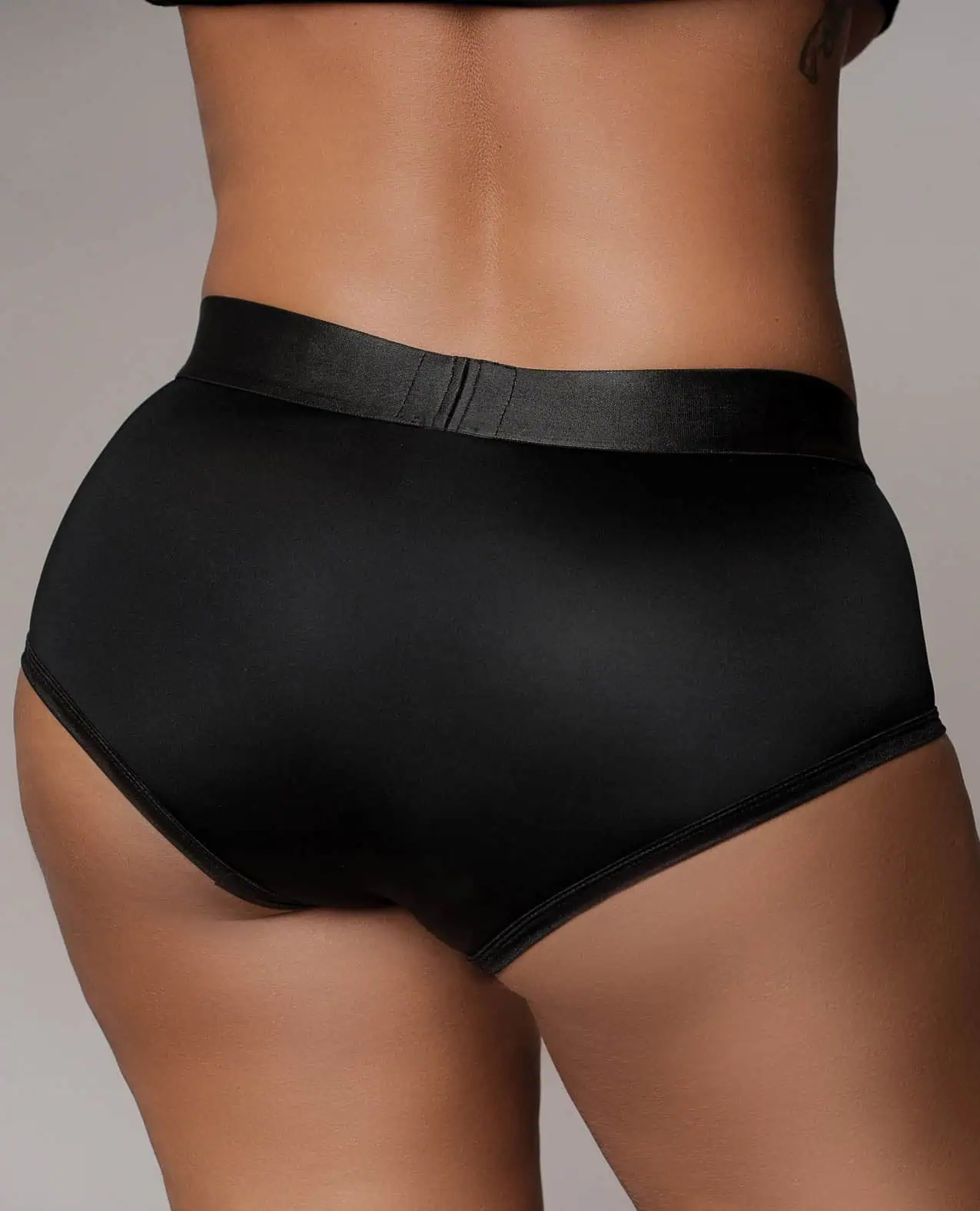 Shots Ouch Vibrating Strap On Brief - Black XL/XXL - Image 4