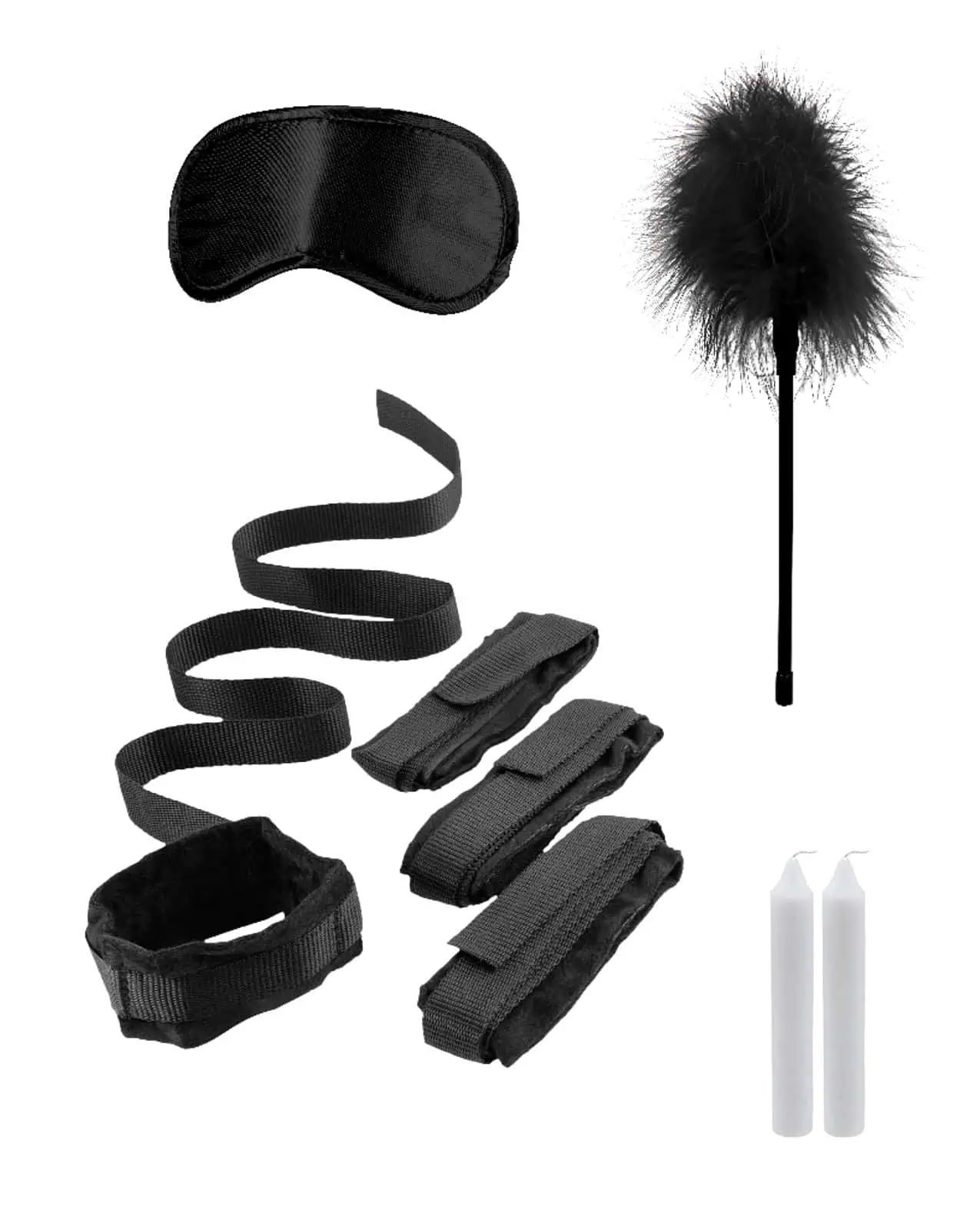 Shots Ouch Bed Bindings Restraint Kit - Black - Image 3