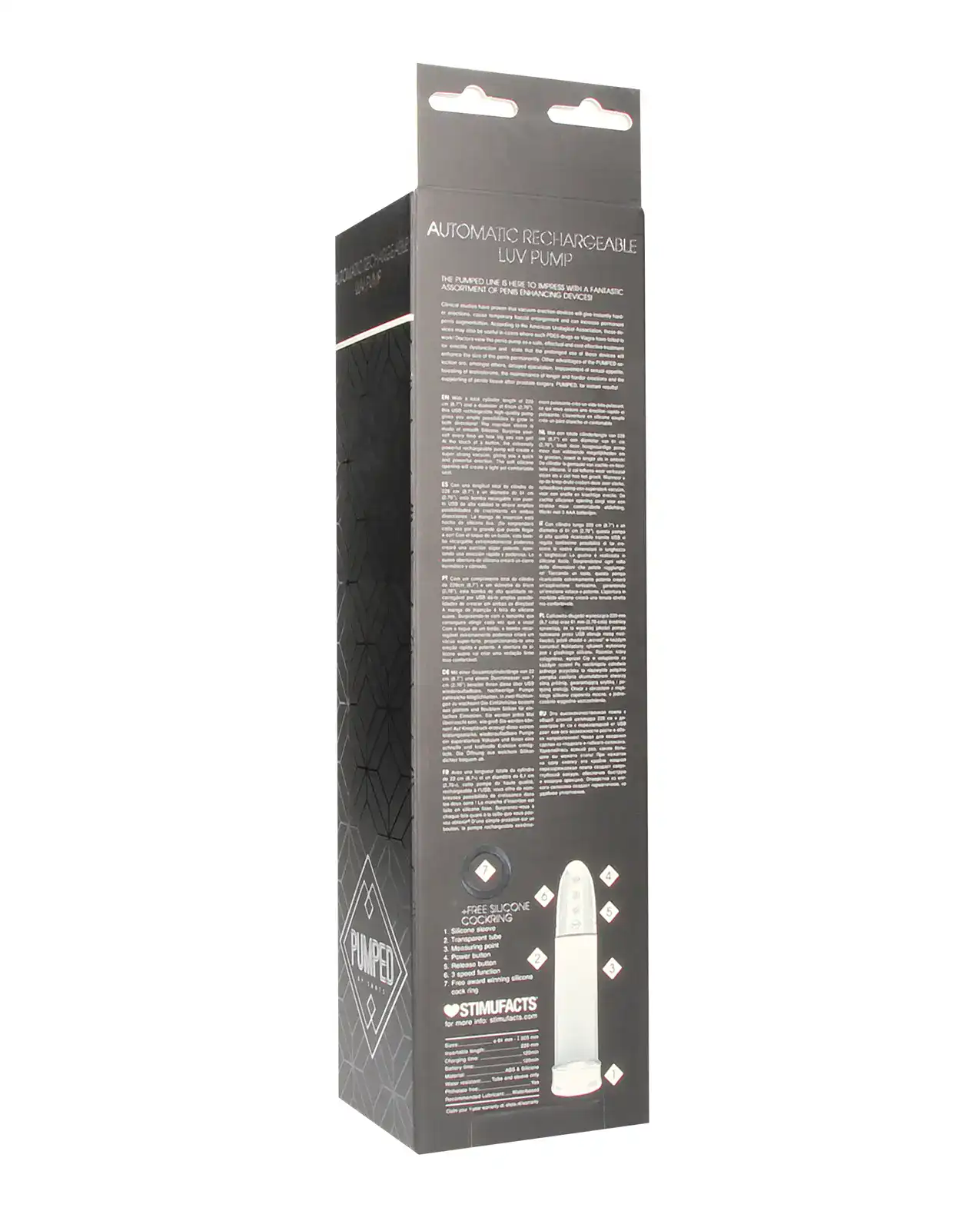 Shots Pumped Automatic Rechargeable Luv Pump - Transparent - Image 2