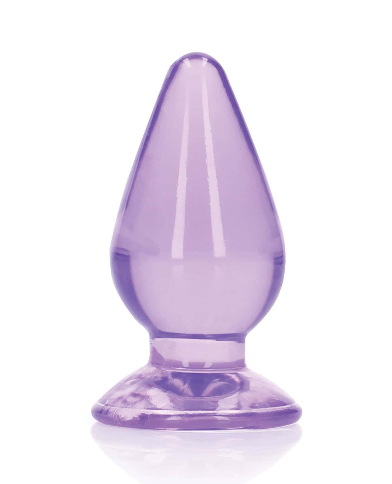 Buy Shots RealRock Crystal Clear 3.5" Anal Plug - Purple | Jack and Jill  Adult