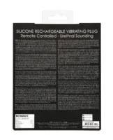 Shots Ouch Urethral Sounding Silicone Rechargeable & Remote Controlled Vibrating Plug - Black - Image 2