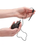 Shots Ouch Urethral Sounding Silicone Rechargeable & Remote Controlled Vibrating Plug - Black - Image 4
