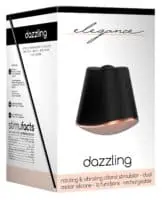Shots Elegance Dazzling Rotating Clitoral Stimulator - 10 Speeds Black - Image 1