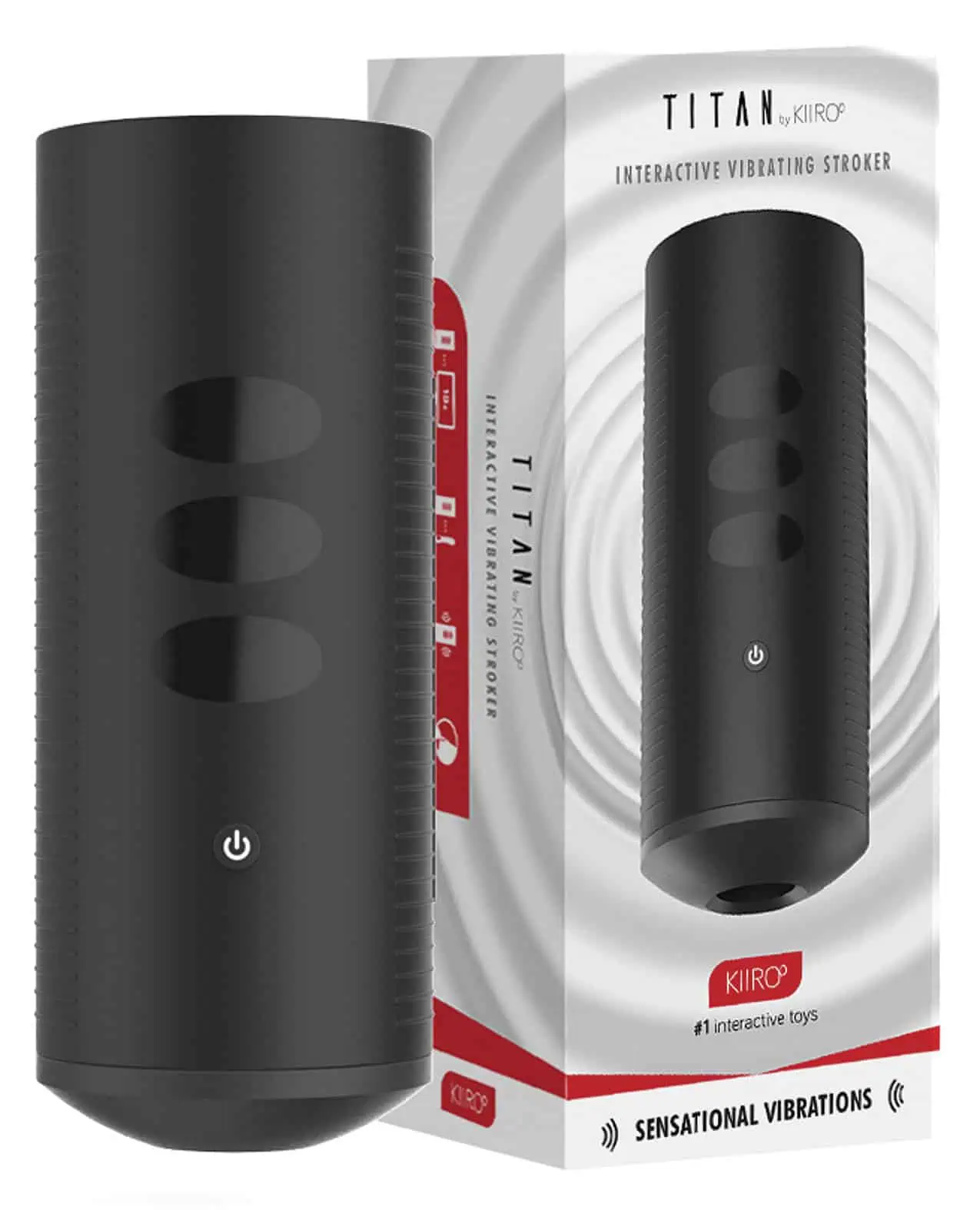 Kiiroo Titan Interactive Vibrating Stroker - Black - Image 3