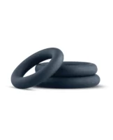 Boners 3 Pc Cock Ring Set - Black - Image 1