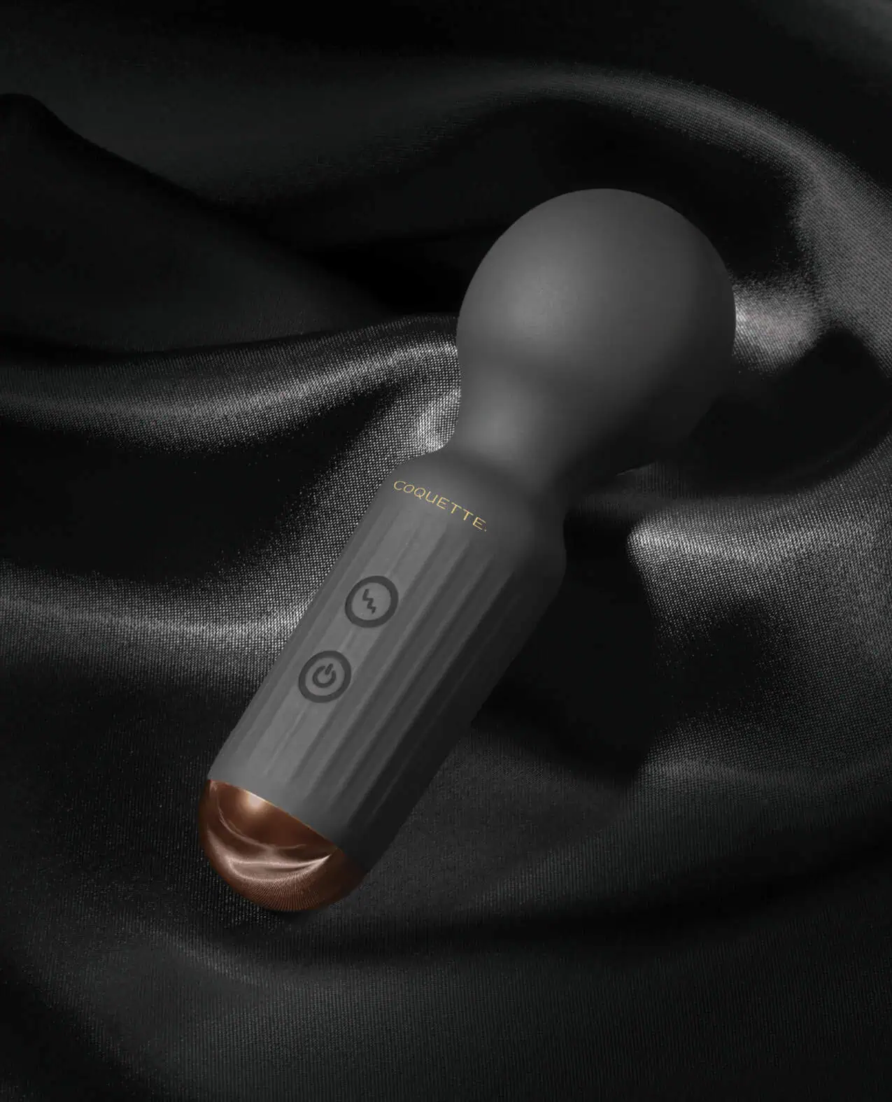 Coquette The Small Wonder Mini Wand - Black/Rose Gold - Image 2
