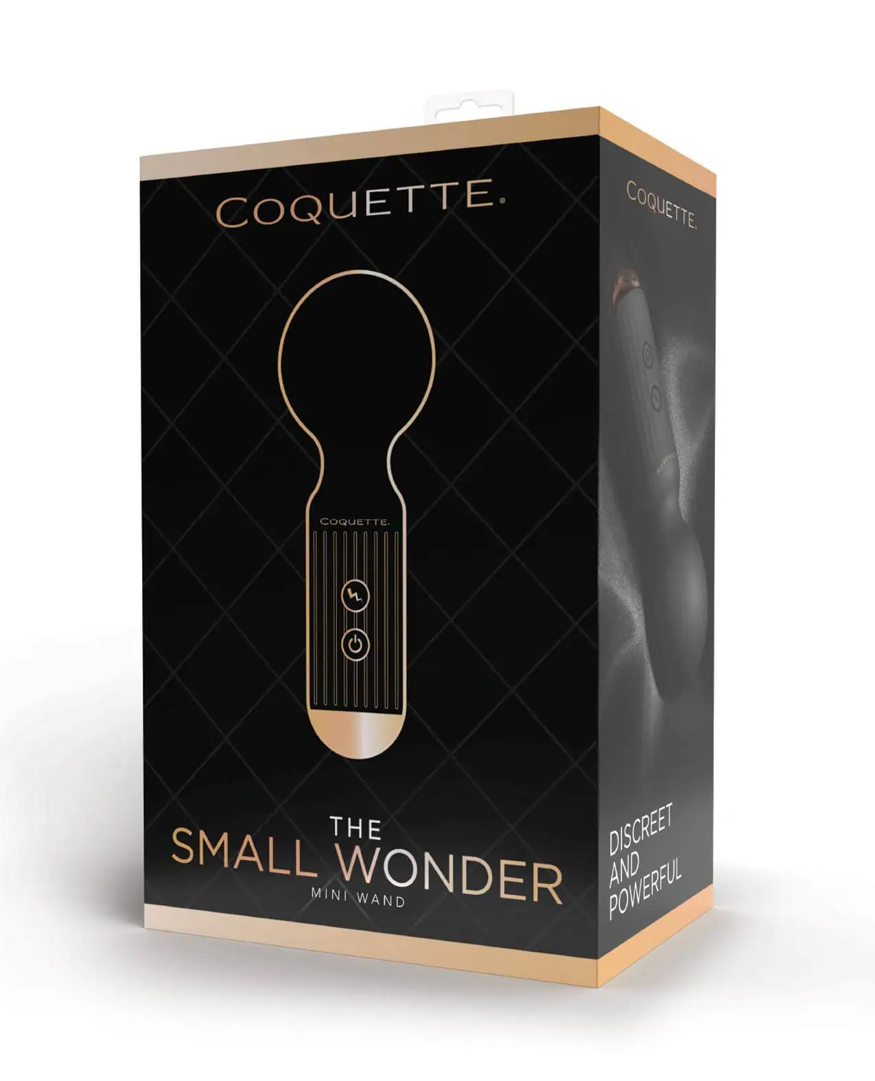 Coquette The Small Wonder Mini Wand - Black/Rose Gold - Image 4
