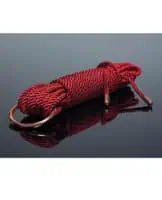 Pleasure Collection Silky Smooth Rope - Red/Rose Gold - Image 1
