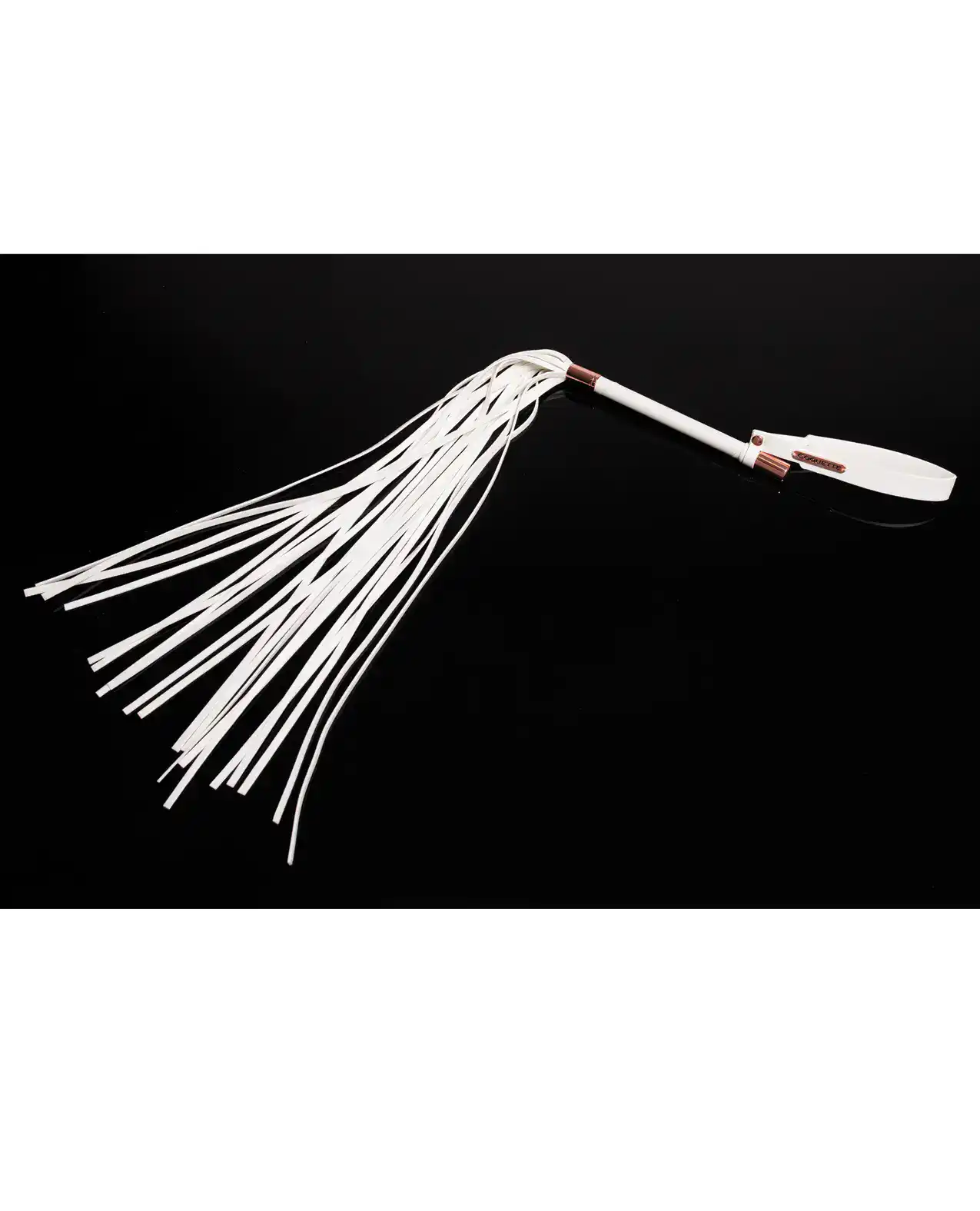 Pleasure Collection Matte Finish Whip - White/Rose Gold - Image 2