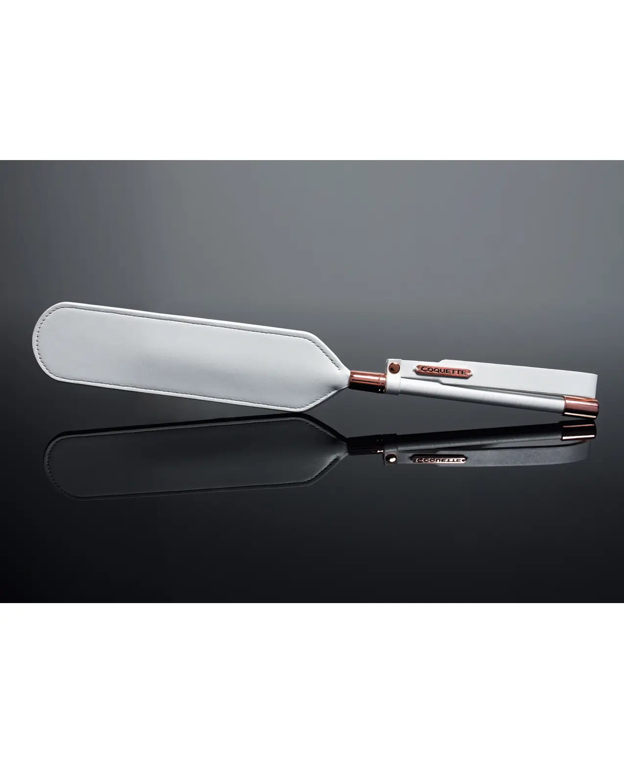 Pleasure Collection Matte Finish Paddle - White/Rose Gold - Featured Image